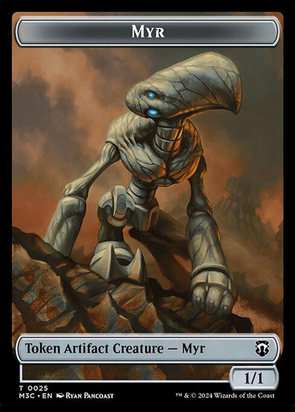 構築物+マイアトークン/Construct+Myr Token [M3C] [FOIL][リップル]