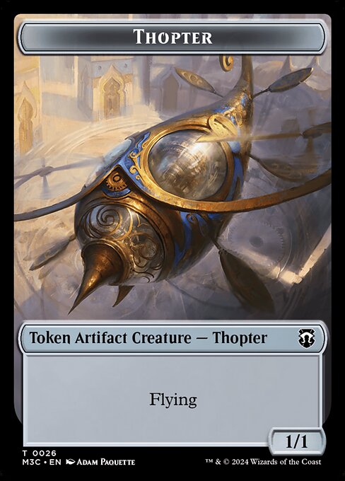 霊基体+飛行機械トークン/Aetherborn+Thopter Token [M3C] [FOIL][リップル]