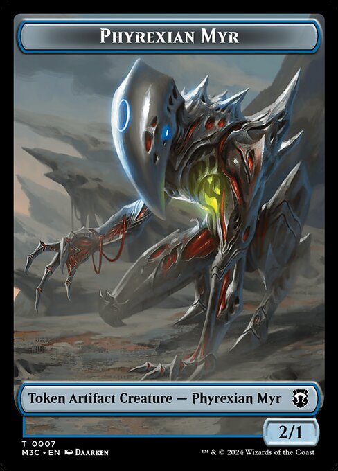 ファイレクシアン・マイア+霊基装置トークン/Phyrexian Myr+Servo Token [M3C] [FOIL][リップル]