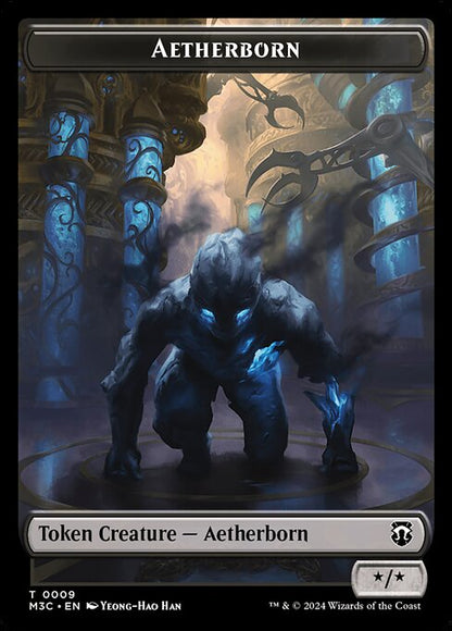 霊基体+飛行機械トークン/Aetherborn+Thopter Token [M3C] [FOIL][リップル]