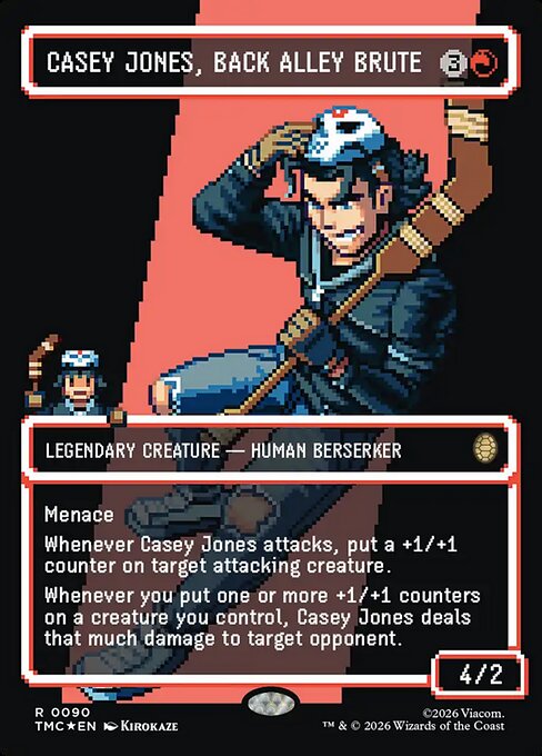 路地裏の喧嘩屋、ケイシー・ジョーンズ/Casey Jones, Back Alley Brute(090) [TMC][ボーダーレス][FOIL][サージ]
