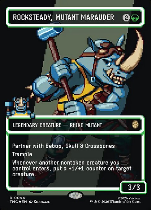 略奪ミュータント、ロックステディ/Rocksteady, Mutant Marauder(094) [TMC][ボーダーレス][FOIL][サージ]