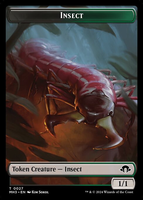 ゾンビ+昆虫トークン/Zombie+Insect Token [M3C] [FOIL][リップル]