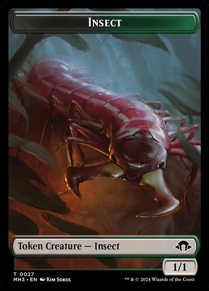 ゾンビ+昆虫トークン/Zombie+Insect Token [M3C] [FOIL][リップル]