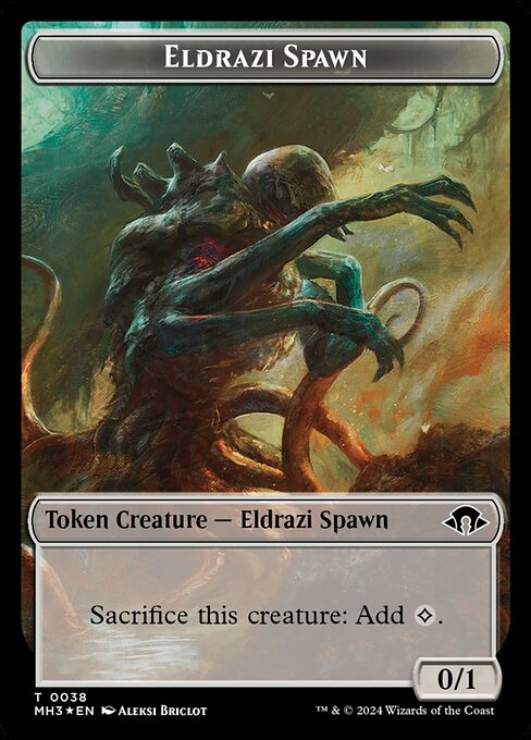 エルドラージ・落とし子+エルドラージ・末裔トークン/Eldrazi Spawn+Eldrazi Scion Token [M3C] [FOIL][リップル]