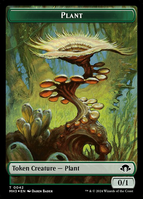 植物+ゾンビトークン/Plant+Zombie Token [M3C] [FOIL][リップル]