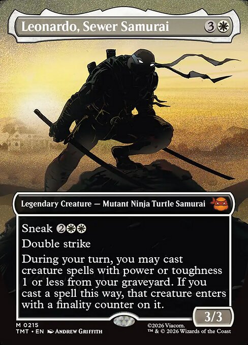 下水道侍、レオナルド/Leonardo, Sewer Samurai [TMT-BF][ボーダーレス][FOIL]