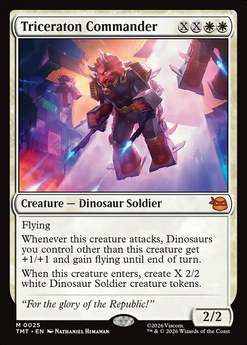 トリケラトンの指揮官/Triceraton Commander [TMT][FOIL]