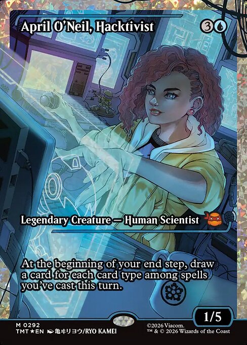 ハクティビスト、エイプリル・オニール/April O'Neil, Hacktivist(292) [TMT-BF][ショーケース][FOIL][フラクチャー]