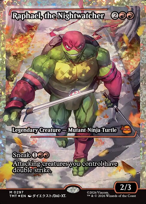 ナイトウォッチャー、ラファエロ/Raphael, the Nightwatcher(297) [TMT-BF][ショーケース][FOIL][フラクチャー]