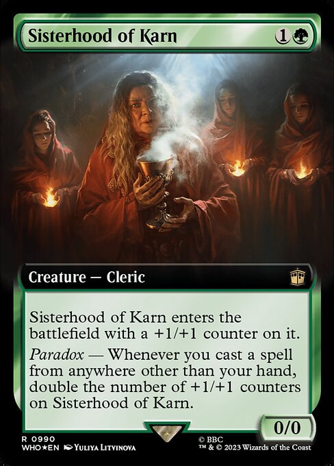 カーンのシスターフッド/Sisterhood of Karn [WHO-BF][拡張アート][FOIL][サージ]