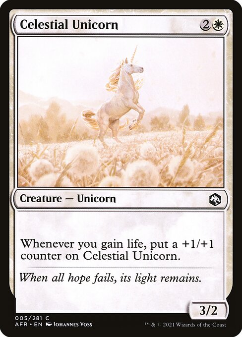 天界のユニコーン/Celestial Unicorn [AFR][FOIL]