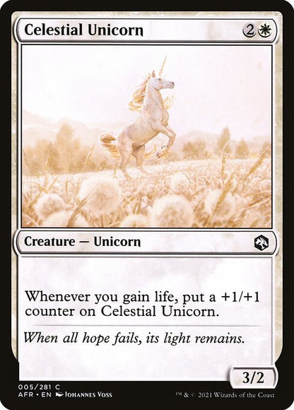 天界のユニコーン/Celestial Unicorn [AFR][FOIL]