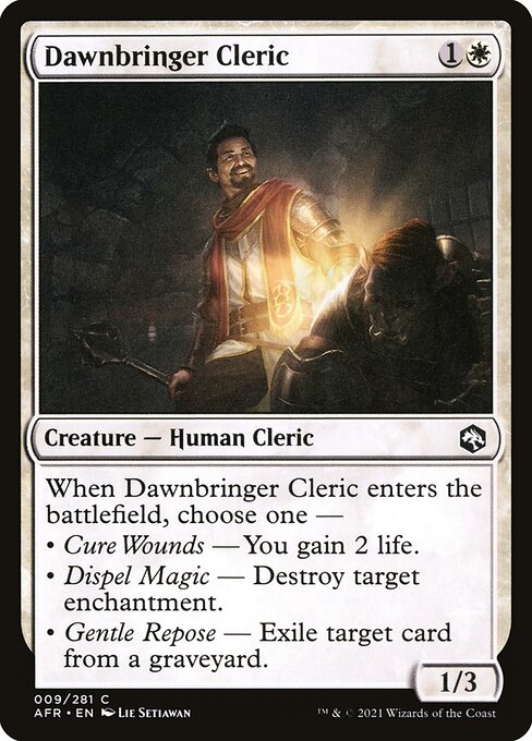 黎明運びのクレリック/Dawnbringer Cleric [AFR]