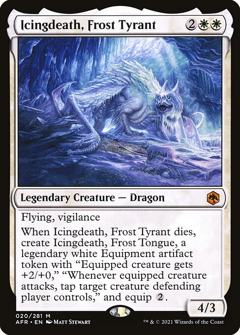 霜の暴君、アイシングデス/Icingdeath, Frost Tyrant [AFR][FOIL]