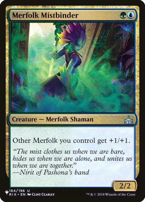 マーフォークの霧縛り/Merfolk Mistbinder [The List]