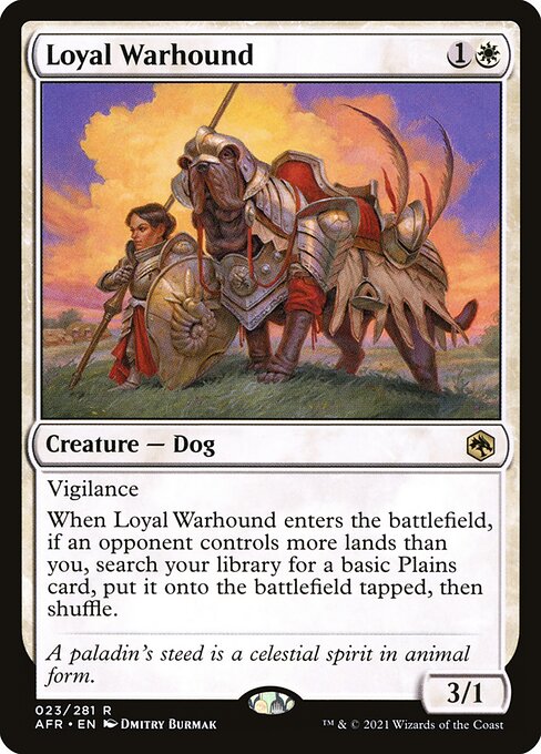 忠実な軍用犬/Loyal Warhound [AFR][FOIL]