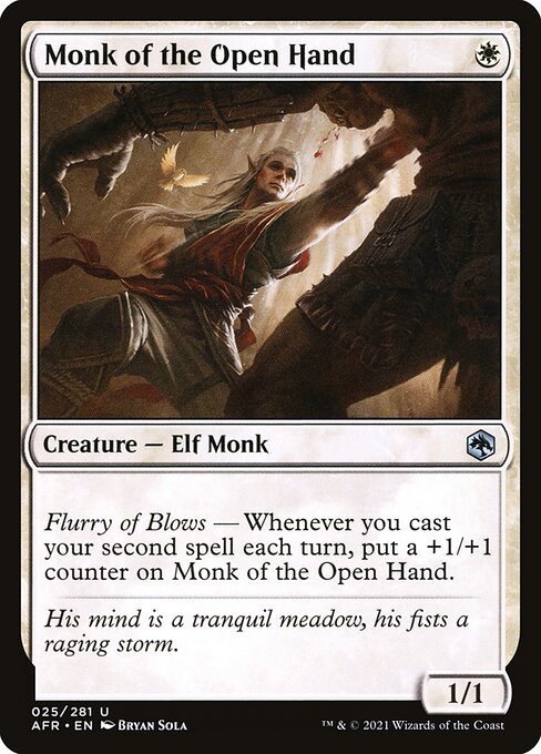 素拳のモンク/Monk of the Open Hand [AFR][FOIL]