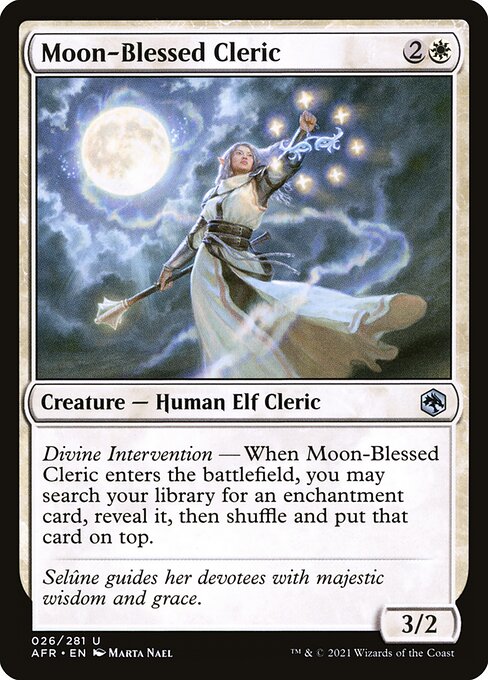 月恵みのクレリック/Moon-Blessed Cleric [AFR][FOIL]