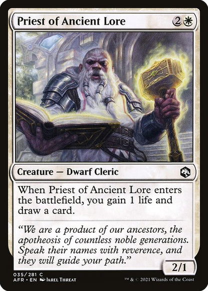 古代の伝承の僧侶/Priest of Ancient Lore [AFR][FOIL]