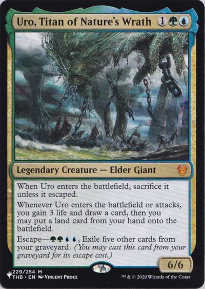 自然の怒りのタイタン、ウーロ/Uro, Titan of Nature's Wrath [The List]