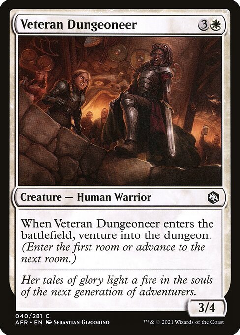 古参の迷路探索者/Veteran Dungeoneer [AFR][FOIL]