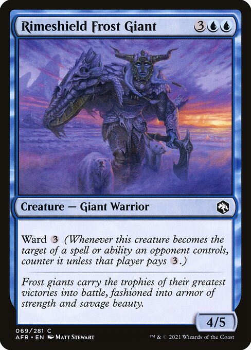 霧氷盾のフロスト・ジャイアント/Rimeshield Frost Giant [AFR][FOIL]