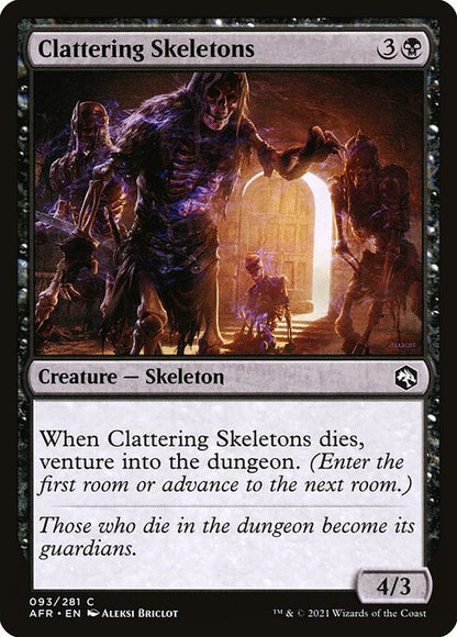 かたつく骸骨/Clattering Skeletons [AFR][FOIL]