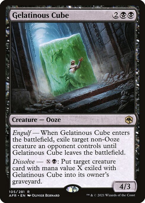 ゼラチナス・キューブ/Gelatinous Cube [AFR][FOIL]