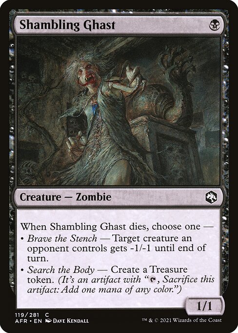 よろめく怪異/Shambling Ghast [AFR][FOIL]