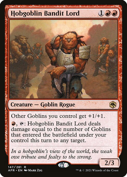 ホブゴブリンの山賊の頭/Hobgoblin Bandit Lord [AFR][FOIL]