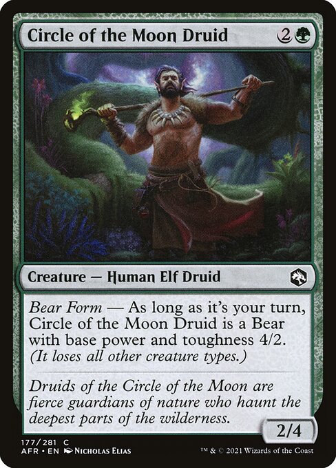 月の円環のドルイド/Circle of the Moon Druid [AFR][FOIL]