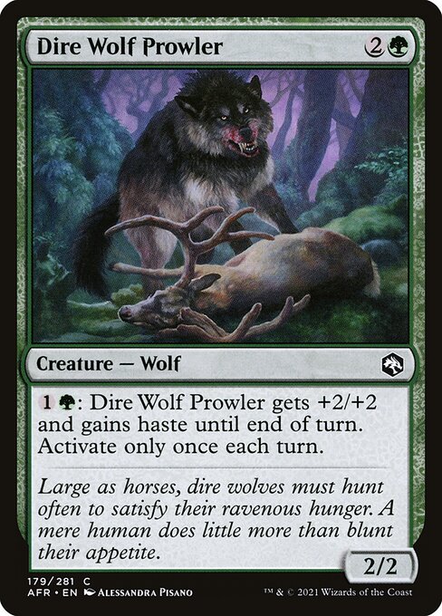 うろつくダイア・ウルフ/Dire Wolf Prowler [AFR]