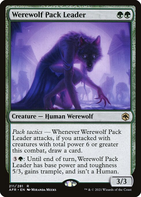 群れ率いの人狼/Werewolf Pack Leader [AFR][プロモパック版]