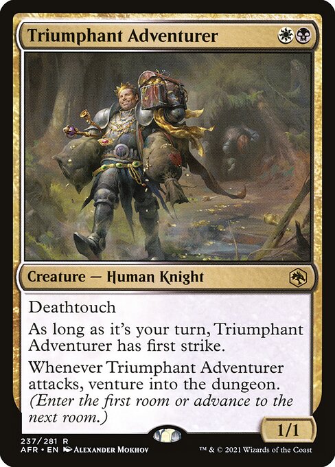 勝利した冒険者/Triumphant Adventurer [AFR][FOIL]