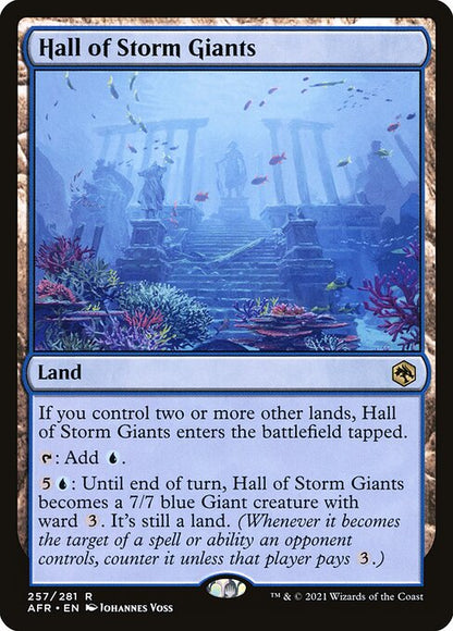 ストーム・ジャイアントの聖堂/Hall of Storm Giants [AFR][FOIL]