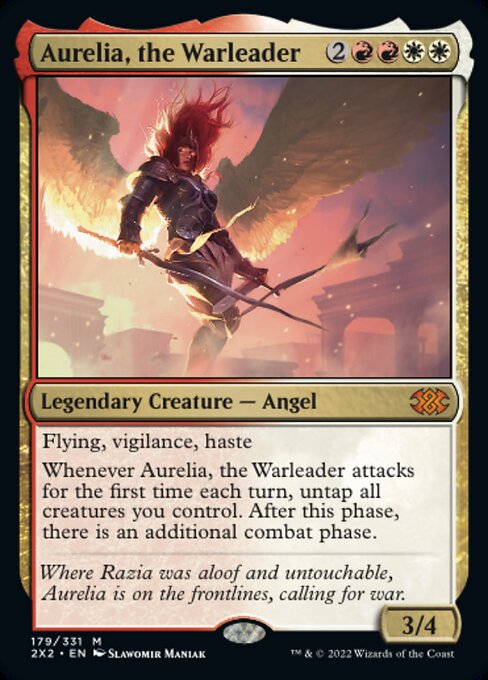 戦導者オレリア/Aurelia, the Warleader [2X2][FOIL]