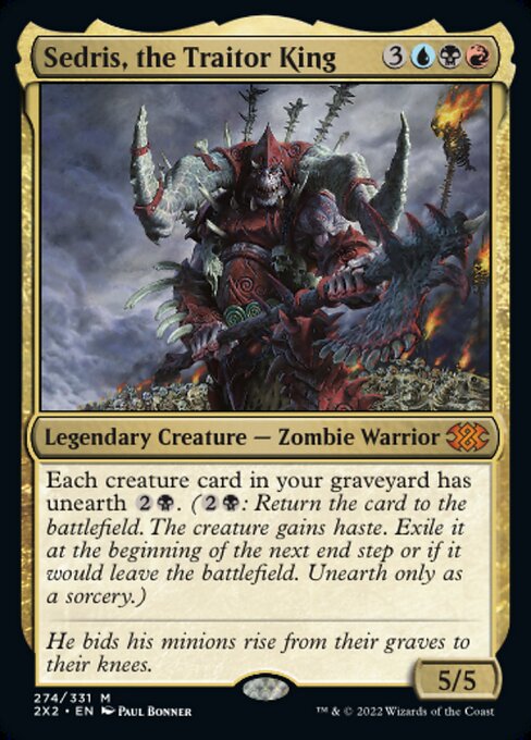 裏切り者の王、セドリス/Sedris, the Traitor King [2X2][FOIL]