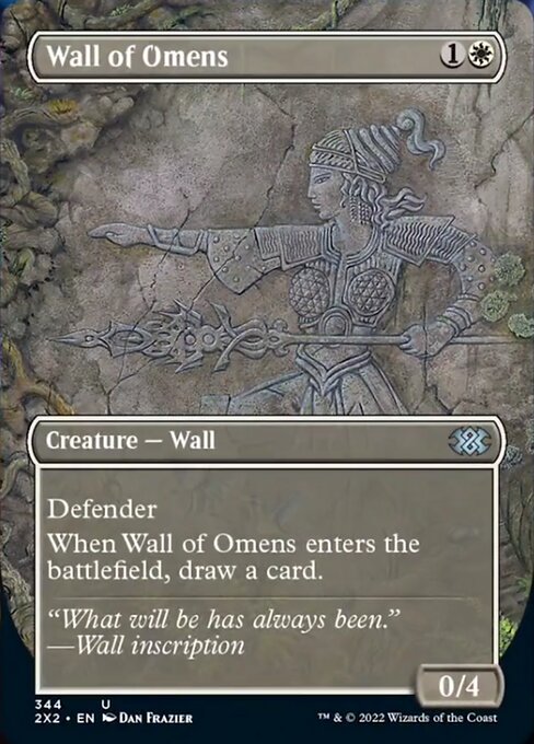 前兆の壁/Wall of Omens [2X2-BF][ボーダーレス][FOIL]
