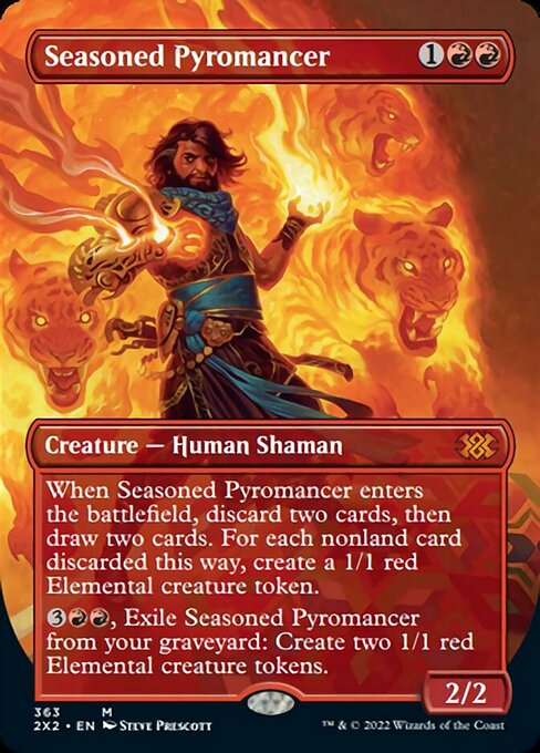 歴戦の紅蓮術士/Seasoned Pyromancer [2X2-BF][ボーダーレス]