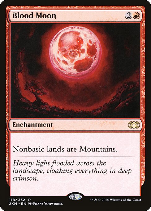 血染めの月/Blood Moon [2XM] [FOIL]