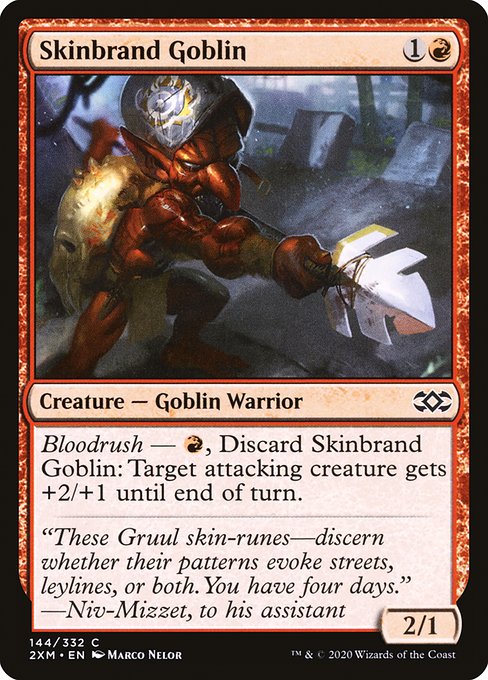 皮印のゴブリン/Skinbrand Goblin [2XM] [FOIL]
