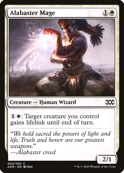 雪花石の魔道士/Alabaster Mage [2XM] [FOIL]