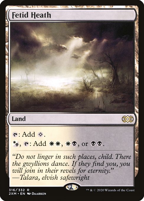 悪臭の荒野/Fetid Heath [2XM] [FOIL]
