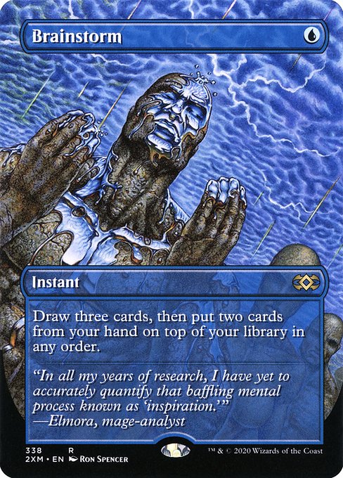 渦まく知識/Brainstorm [2XM-BT] [FOIL] [拡張アート]
