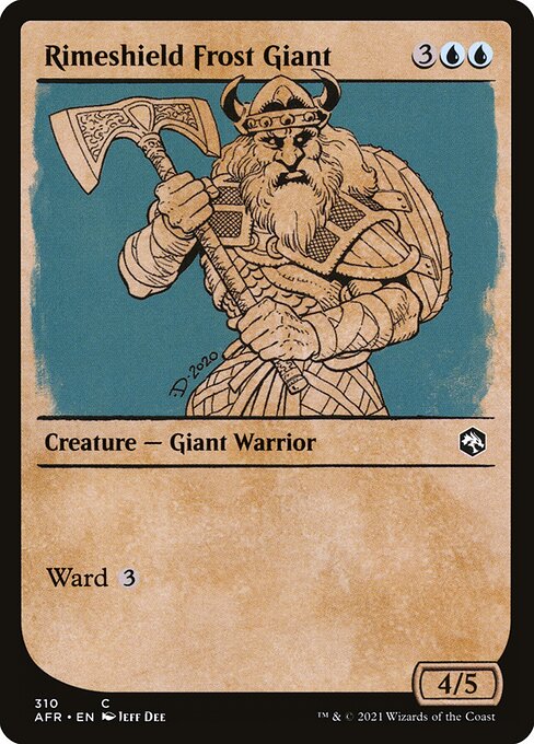 霧氷盾のフロスト・ジャイアント/Rimeshield Frost Giant [AFR-BF][ショーケース]