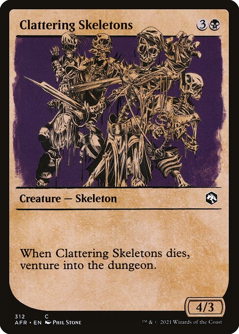 かたつく骸骨/Clattering Skeletons [AFR-BF][ショーケース][FOIL]