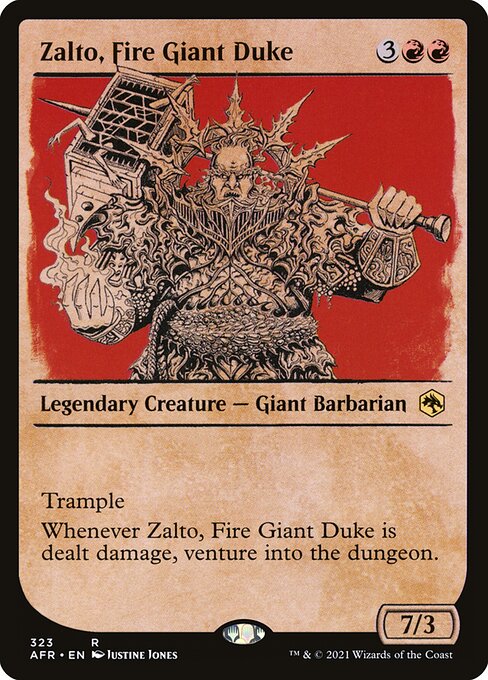 ファイヤー・ジャイアントの公爵、ザルトー/Zalto, Fire Giant Duke [AFR-BF][ショーケース][FOIL]