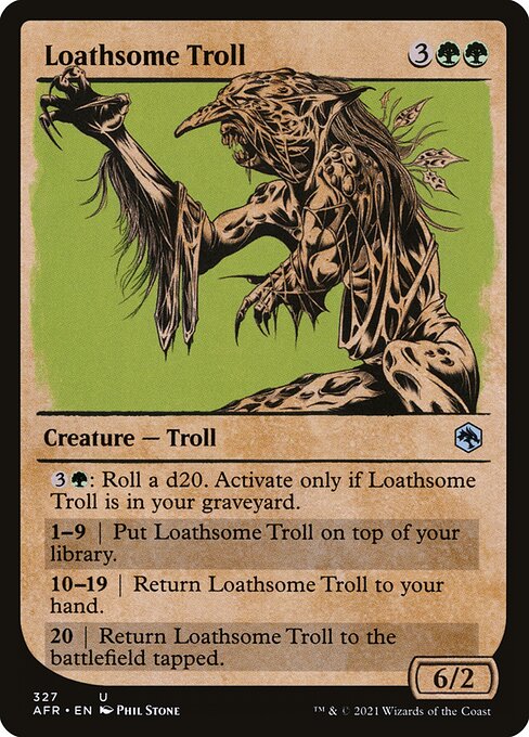 毒々しいトロール/Loathsome Troll [AFR-BF][ショーケース][FOIL]