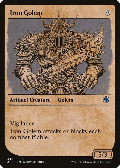 アイアン・ゴーレム/Iron Golem [AFR-BF][ショーケース]